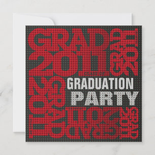Invitation du Parti de la graduation 2011 Rouge 2