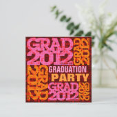 Invitation du Parti de la graduation 2012 Orange P (Debout devant)