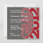 Invitation du Parti de la graduation 2012 Rouge 4 (Dos)