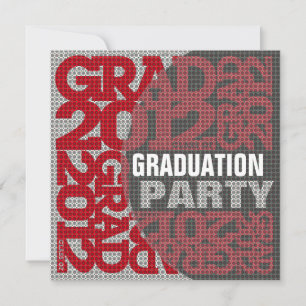 Invitation du Parti de la graduation 2012 Rouge 4