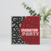 Invitation du Parti de la graduation 2012 Rouge 4 (Debout devant)