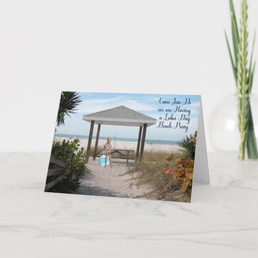 Invitation du Parti de la Plage de la Fête du Trav (Devant)