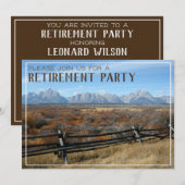 Invitation du Parti de la retraite de Western Ranc (Devant / Derrière)