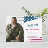 Invitation du Parti de la retraite du drapeau amér (Debout devant)