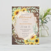 Invitation du Parti de la retraite en bois avec to (Debout devant)