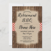 Invitation du Parti de la retraite En vichy BBQ Bu (Devant)