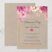 Invitation du Parti de la retraite russe rose (Devant / Derrière)