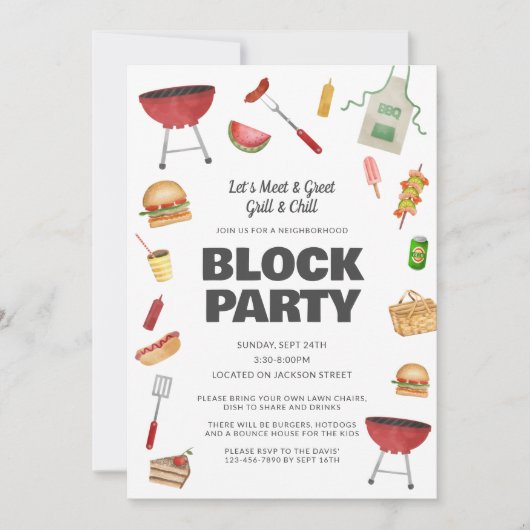 Invitation du parti de quartier (Devant)