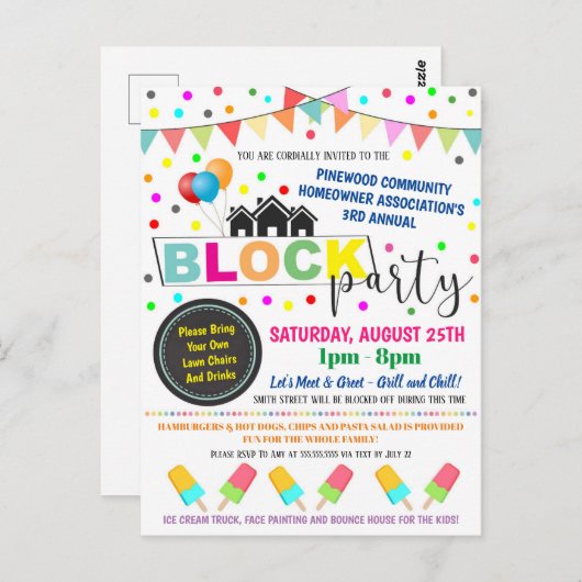 Invitation du parti de quartier (Devant / Derrière)