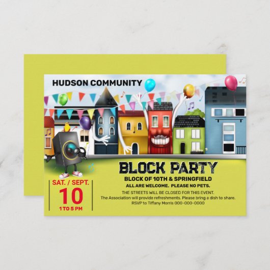 Invitation du parti de quartier (Devant / Derrière)