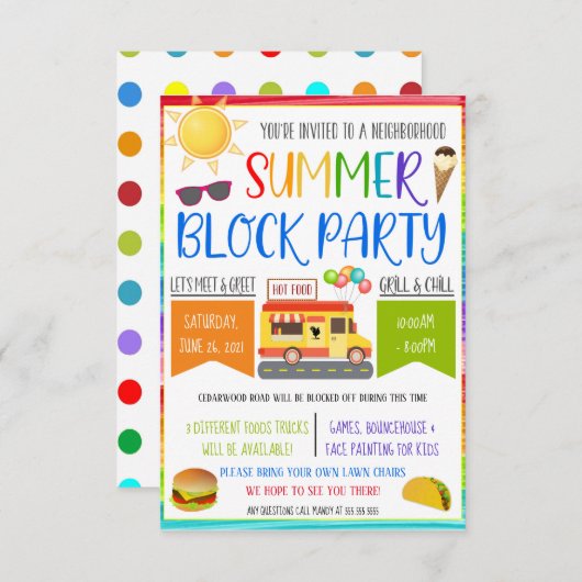 Invitation du parti de quartier (Devant / Derrière)