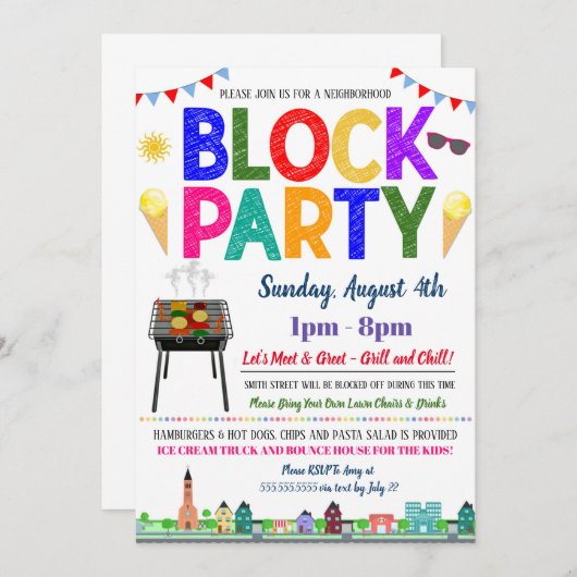 Invitation du parti de quartier (Devant / Derrière)