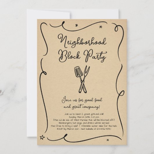 Invitation du parti de quartier (Devant)