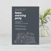 Invitation du parti de réchauffement de la maison (Debout devant)