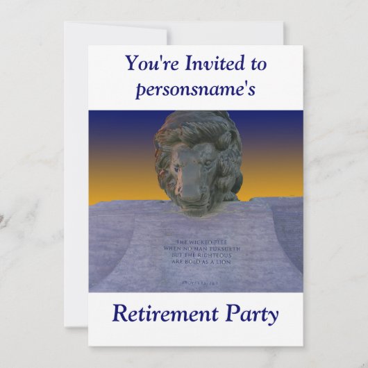 Invitation du parti de retraite (Devant)
