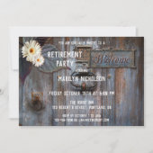 Invitation du parti de retraite artistique rustiqu (Devant)