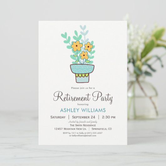 Invitation du parti de retraite de la femme (Debout devant)