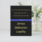 Invitation du parti de retraite de l'officier (Debout devant)