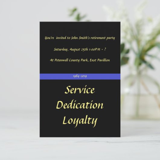 Invitation du parti de retraite de l'officier (Debout devant)