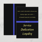 Invitation du parti de retraite de l'officier (Devant / Derrière)