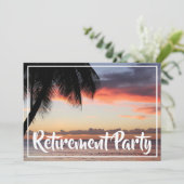 Invitation du Parti de retraite des îles tropicale (Debout devant)