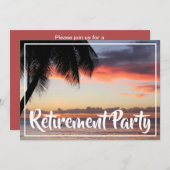 Invitation du Parti de retraite des îles tropicale (Devant / Derrière)