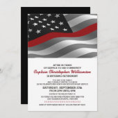 Invitation du parti de retraite des pompiers (Devant / Derrière)