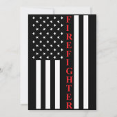 Invitation du parti de retraite des pompiers (Dos)