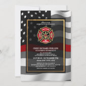 Invitation du parti de retraite des pompiers (Devant)