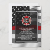 Invitation du parti de retraite des pompiers (Devant)