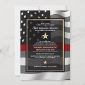 Invitation du parti de retraite des pompiers (Devant)