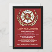 Invitation du parti de retraite des pompiers (Devant)