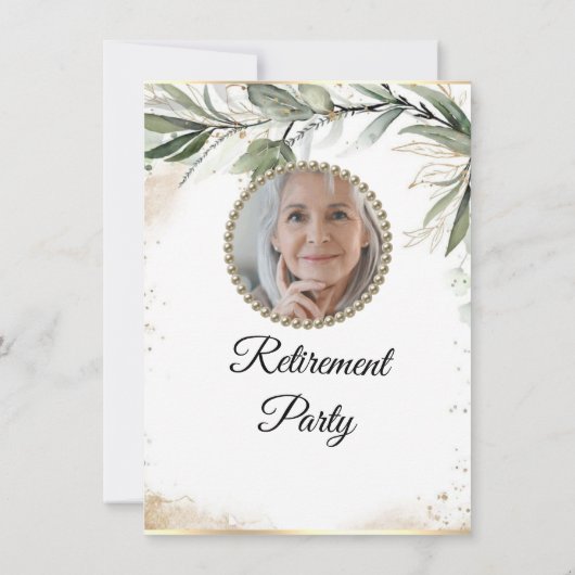 Invitation du parti de retraite Eucalyptus (Dos)