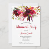 invitation du parti de retraite florale bohochique (Devant)