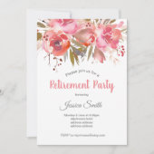 invitation du parti de retraite florale bohochique (Devant)