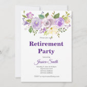 invitation du parti de retraite florale bohochique (Devant)