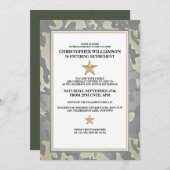 Invitation du Parti de retraite militaire (Devant / Derrière)