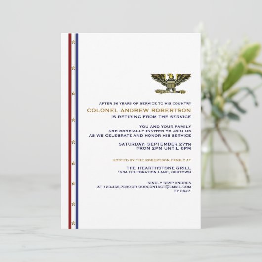 Invitation du Parti de retraite militaire (Debout devant)