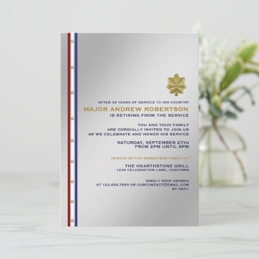 Invitation du Parti de retraite militaire (Debout devant)