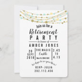 invitation du parti de retraite parties scintillan (Devant)