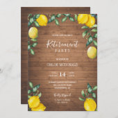 Invitation du parti de retraite rustique avec des  (Devant / Derrière)