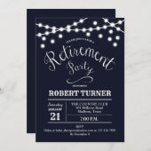 Invitation du Parti de retraite Rustique White de  (Devant / Derrière)