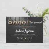 Invitation du parti de retraite surprise Black and (Debout devant)