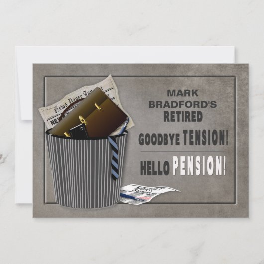 Invitation du parti de retraite -Tension-Pension (Devant)