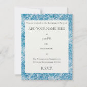 INVITATION DU PARTI DE RETRAITE WILLIAM MORRIS (Dos)