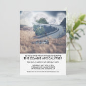 Invitation du parti de survie Zombie Apocalypse (Debout devant)