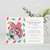 Invitation du Parti d'échange d'ornement avec phot (Debout devant)