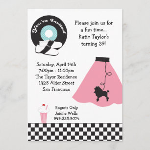 Invitation du Parti des années 50