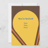 Invitation du parti des années 70 (Dos)