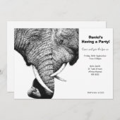 Invitation du parti des éléphants africains (Devant / Derrière)